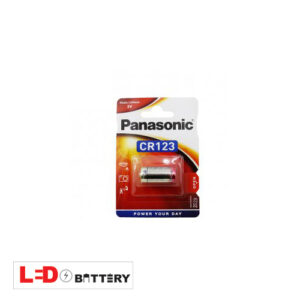 باتری لیتیومی پاناسونیک (panasonic) مدل CR123 ولتاژ 3 ولت